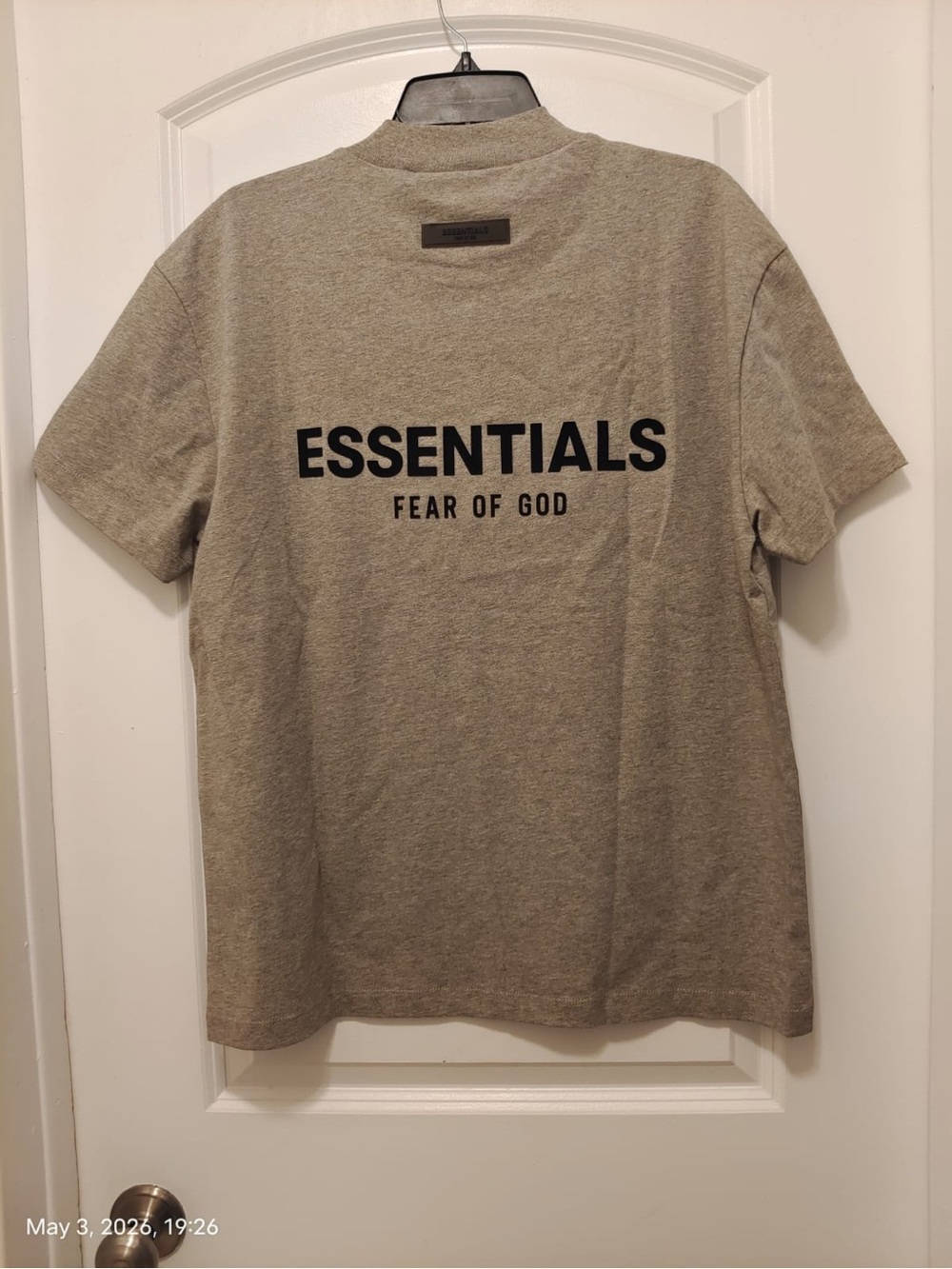 NWOT Fear of God Essentials Homestead Heather Logo T-Shirt Men's XS Short Sleeve